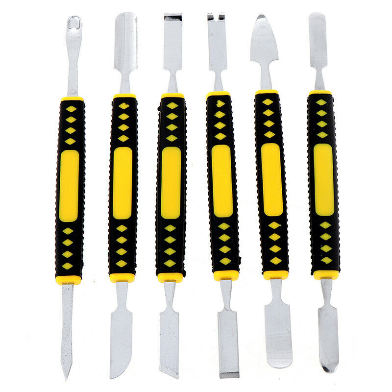 6pcs/set Dual Ends Metal Spudger Hand Tool Set for Mobile Phone Repair Too F Lt