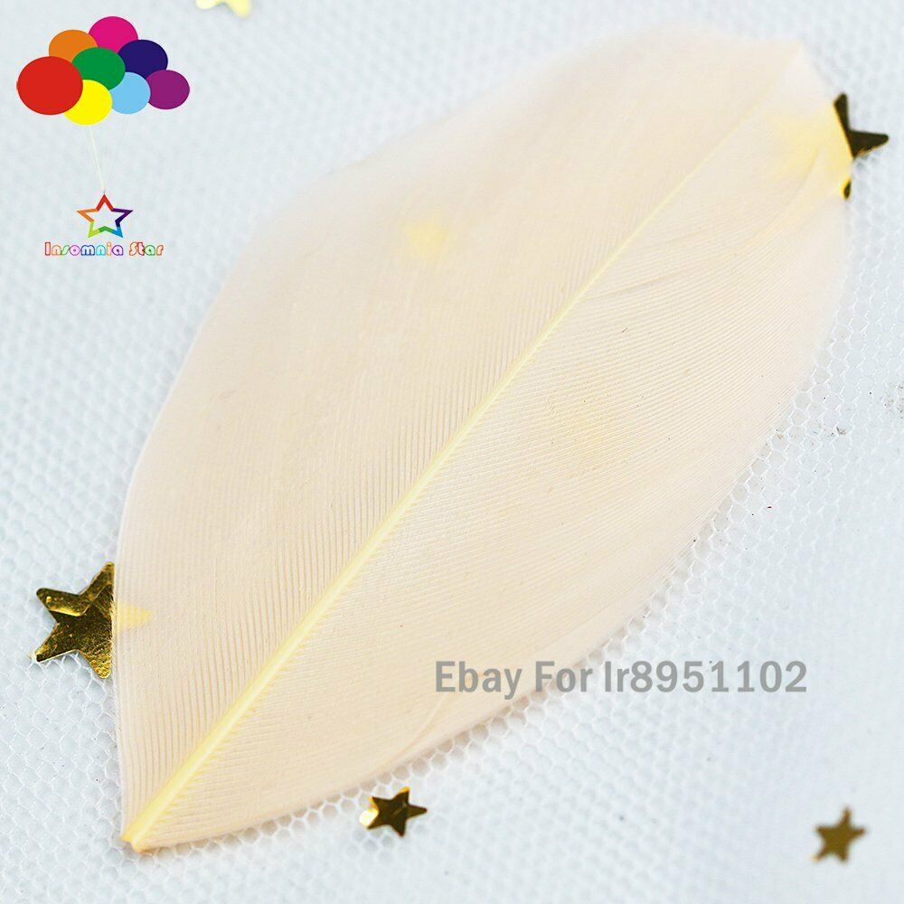 Shell pink 100 beautiful Goose feathers 5-7CM / 2-3 inch DIY jewelry decorative