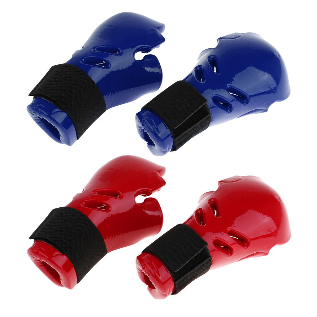 Kids Child Taekwondo Sparring Gloves Mitts MMA Hand Protective Gear Blue S