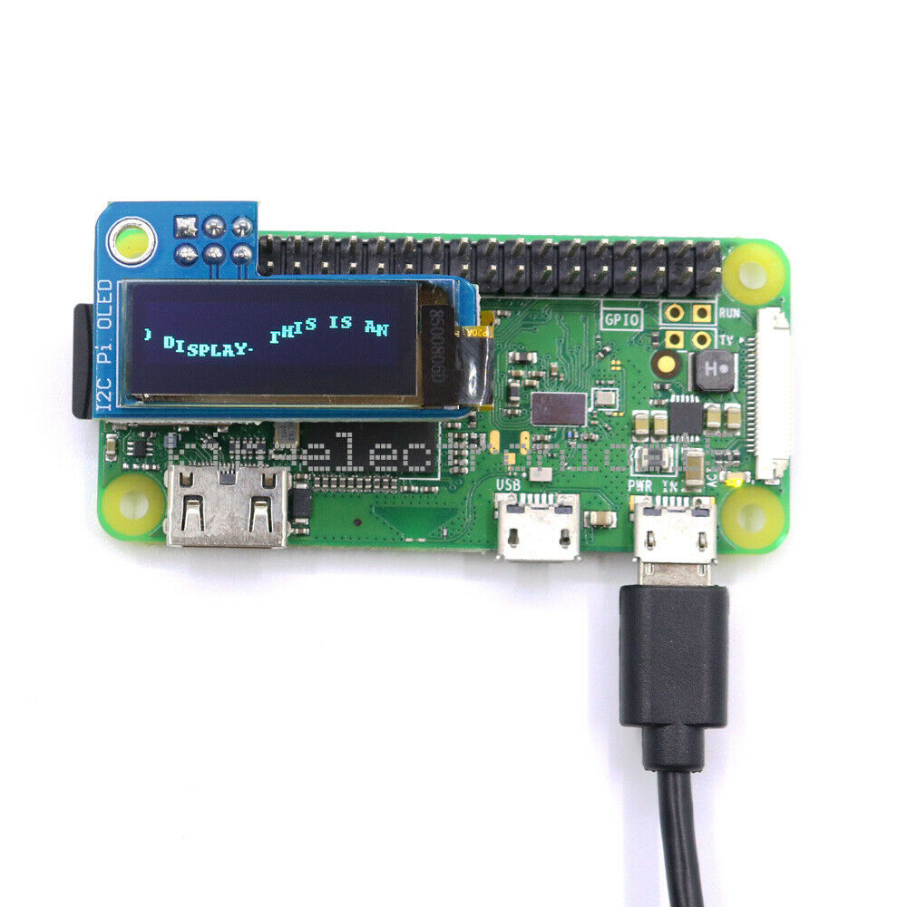 1PCS  I2C 0.91inch Blue OLED Display Screen 128x32 SSD1306 for RPI Raspberry Pi