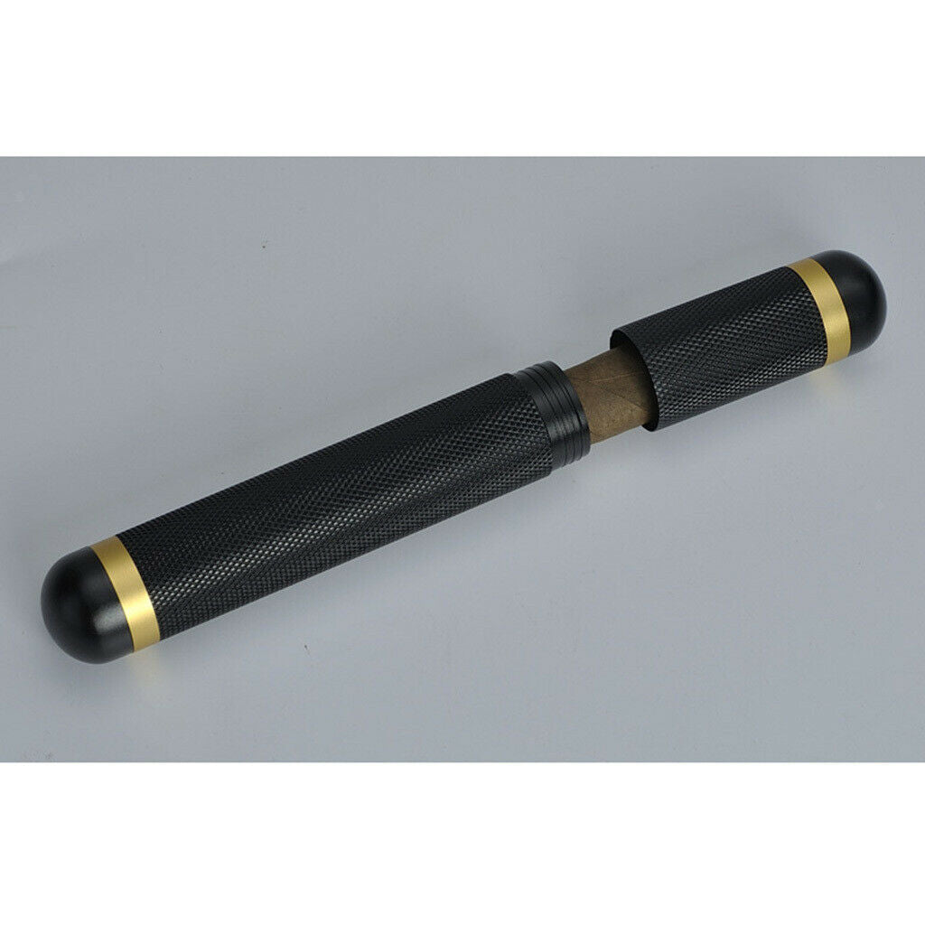 1 Set Cigar Tube Travel Humidor Holder Cigar Case Portable Storage Black