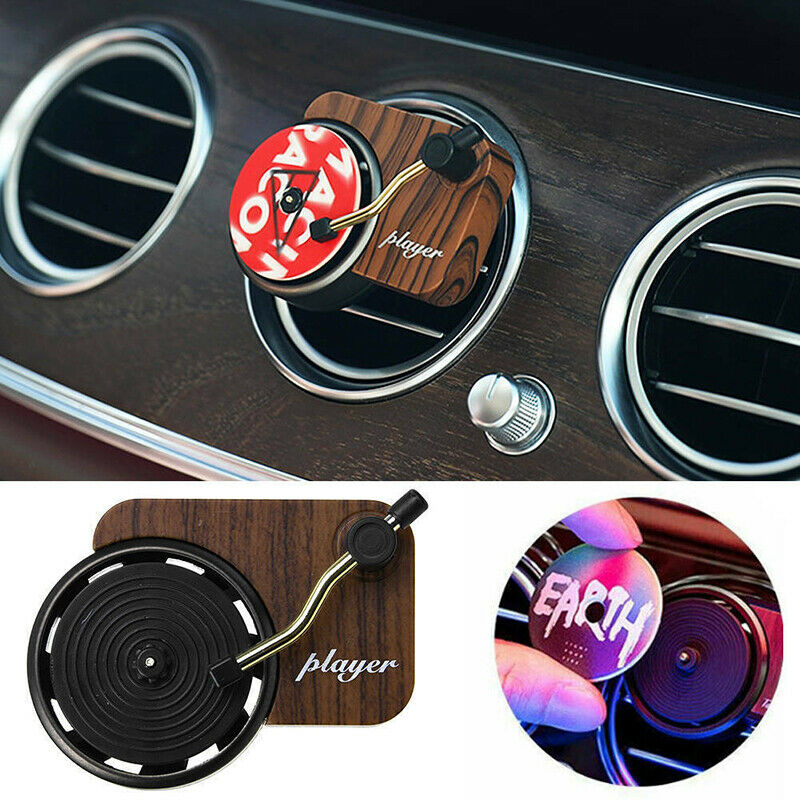 Retro Record Player Car Air Fresh  Outlet Perfume Car AromatherapyBDAU