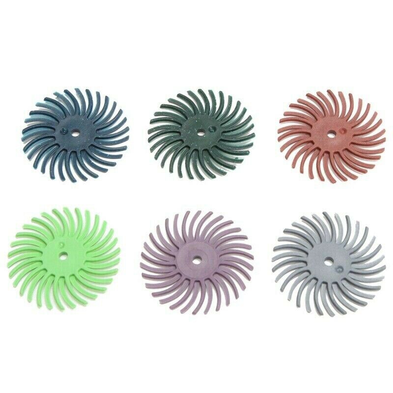 21Pcs Radial Bristle Disc Abrasive Brush Kit (1/8 Inch Shank ) for Rotary ToolW8