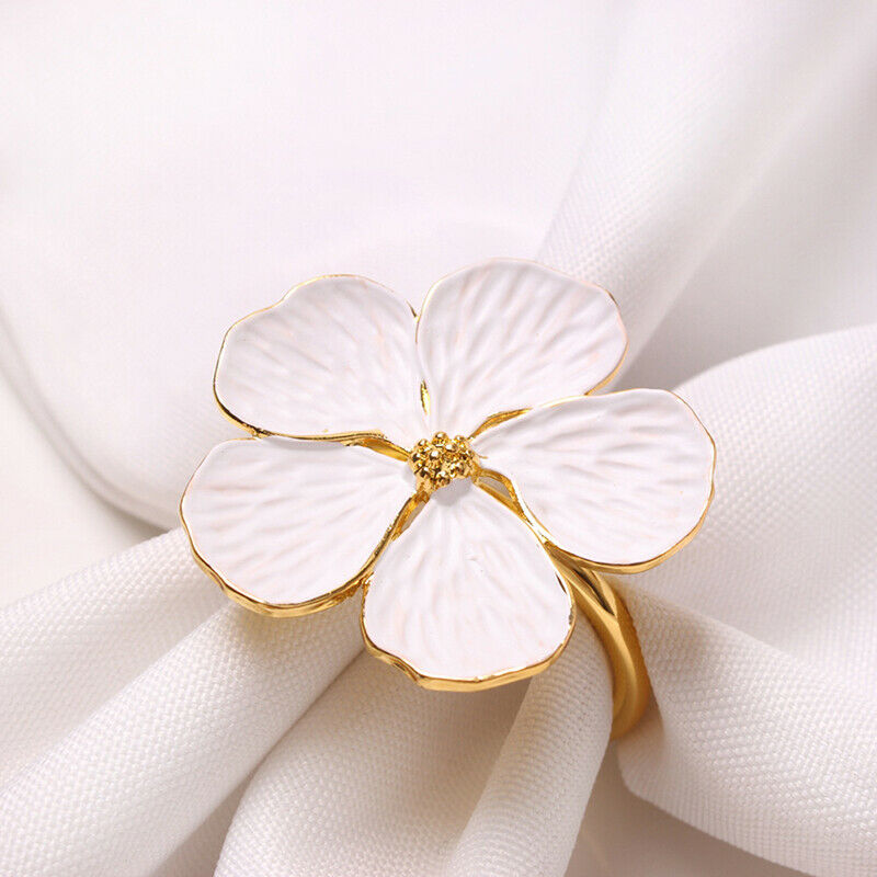 Wedding simple plum napkin napkin 5 petals lucky flower napkin ring napki.l8