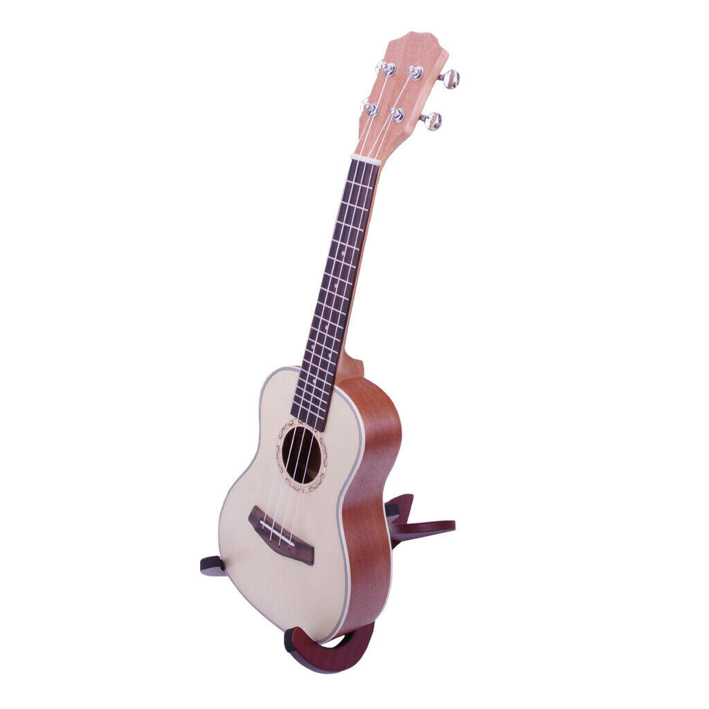 Foldable Wood Ukulele Violin Stand Support Holder Storage Display Parts