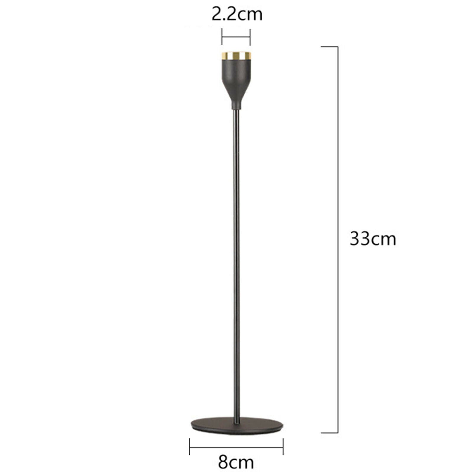 3x Metal Candle Holders Candlesticks Candelabra for Home Taper Pillar Candle