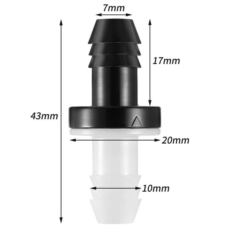 4 Pcs Check Valve 3/8 Inch 10 mm ABS Plug-in Check Valve Fuel Oil Water Gas AiJ4