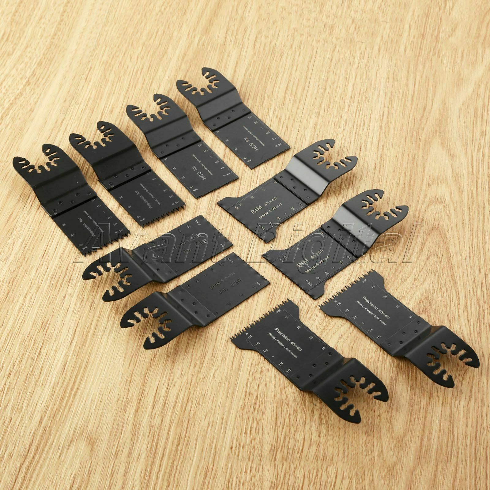 10pcs Precision E-cut Bi-metal Saw Blades For Oscillating Tool Fein Multimaster