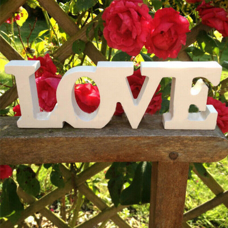 Woody Letters Romantic English Alphabet "LOVE" Home Decoration Accessori.l8