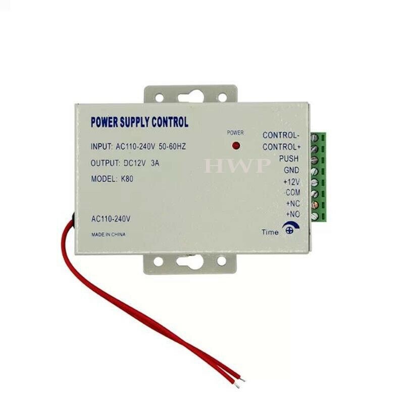 K80 Access Control Dedicated Smart Circuit Power Supply DC 12V 3A, AC 110~240V