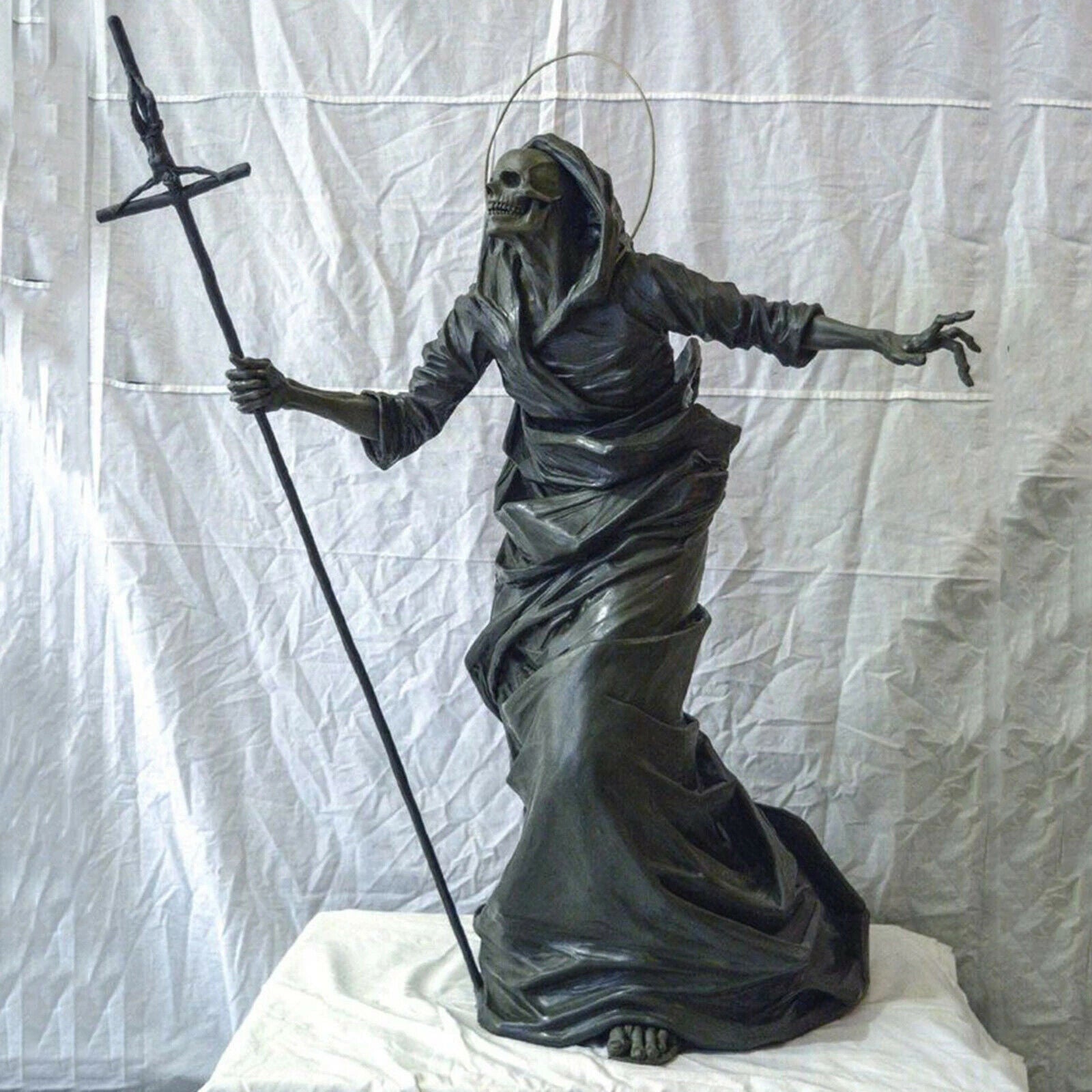 Hand-carved* Decorative Anime Action Figures ,Black Skeleton Guardians