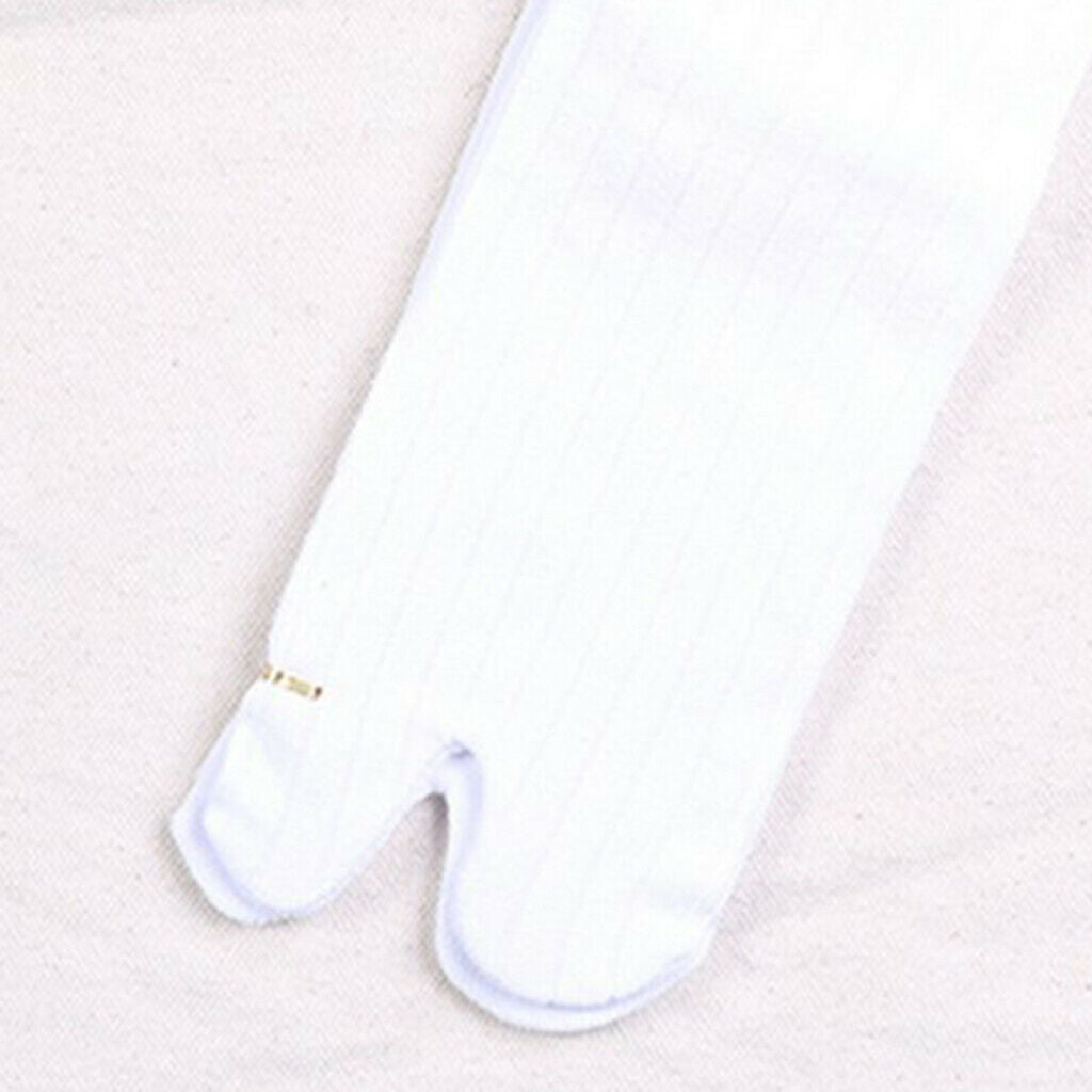 Men Elastic 2 Pairs Cotton Ankle 2 Toe Socks Striped Japanese Tabi Socks
