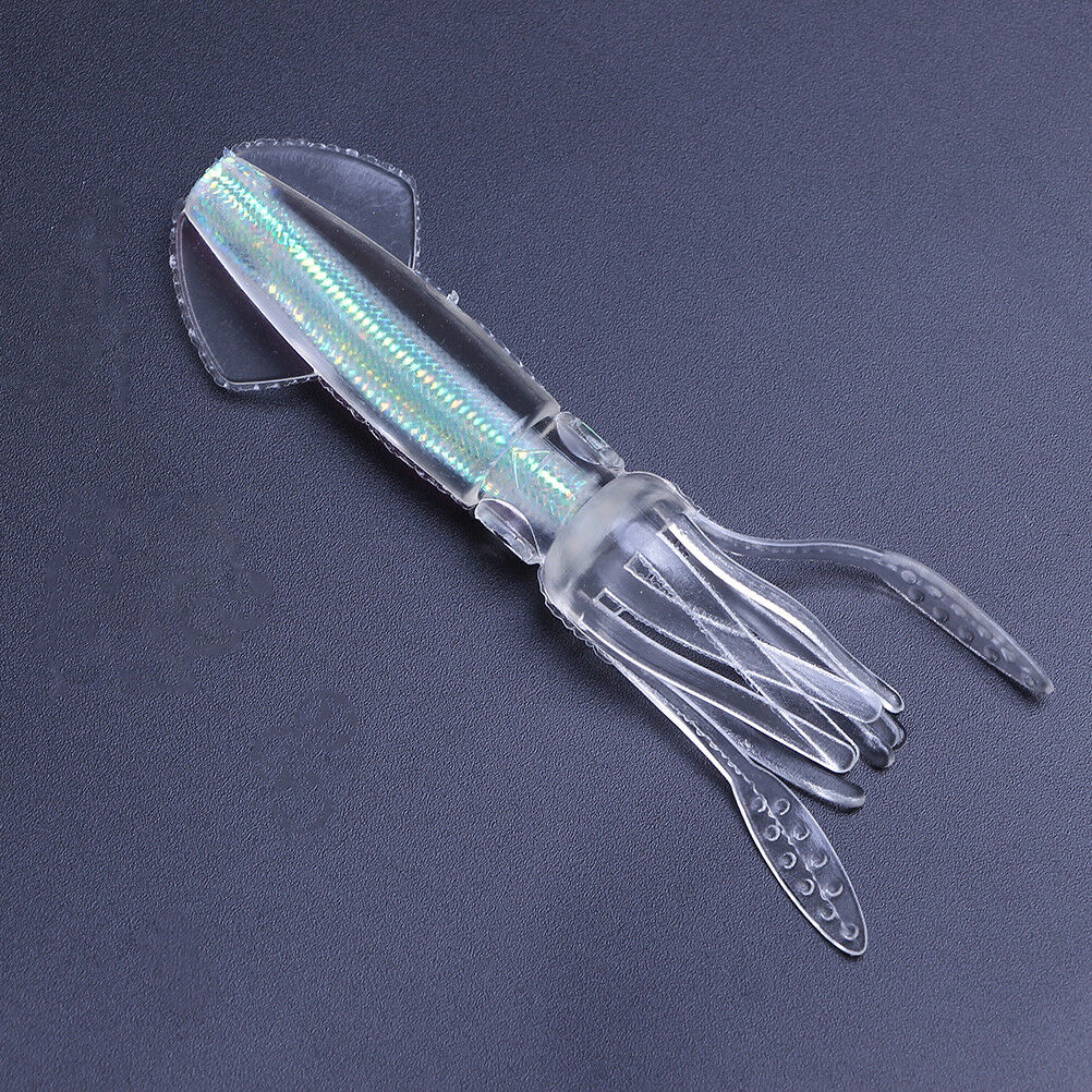 10cm 8g luminous squid jigs silicone sea fishing soft baits fishing tackl.l8