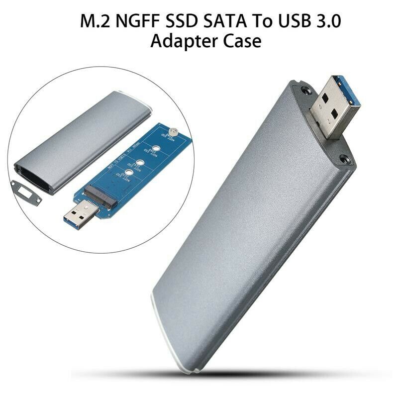 M.2 Ngff Ssd Sata To Usb 3.0 Converter Adapter Case External Enclosure StorageP7