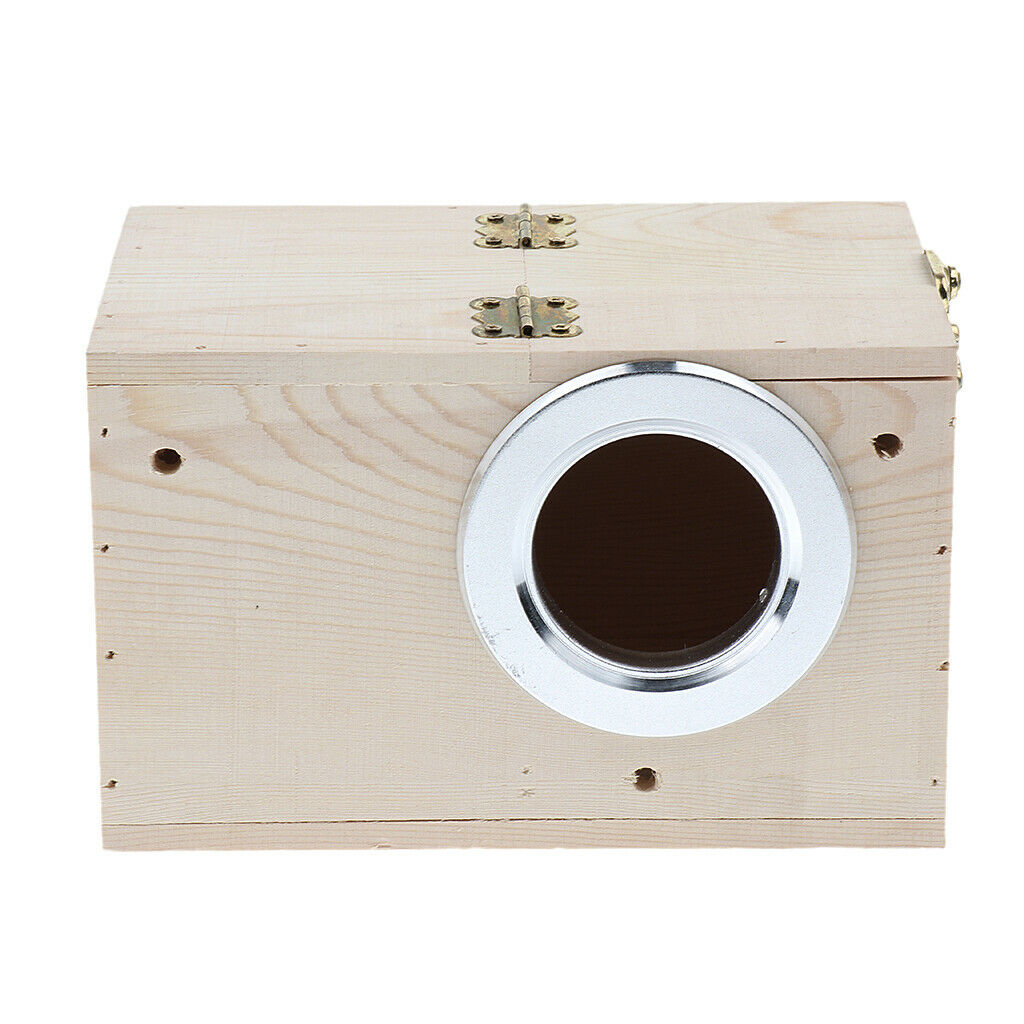 2pcs Wood Bird Box Nest New Breeding Parrot Cockatiels Swallows Nest Outdoor