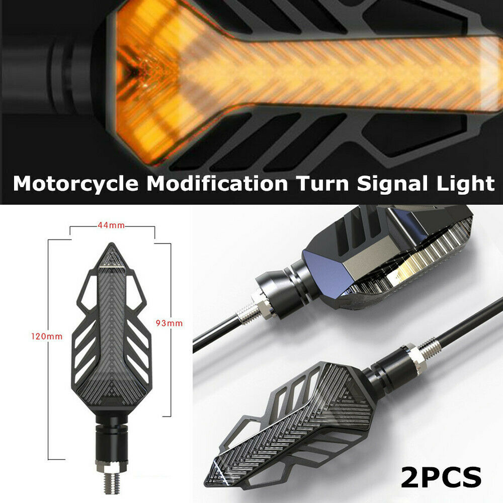 2PCS Motorcycle Scooter Modification Driving Passing Turn Signal Lights Fog lamp
