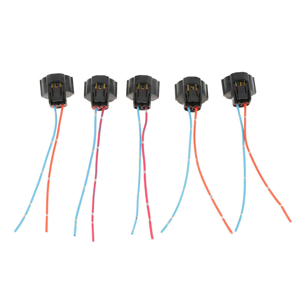 5 Pieces H9 Headlight Fog Light Extension 2 Wire Harness Lamp Female Sockets