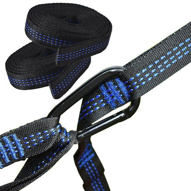 2Pcs Outdoor Tree Hanging Hammock Strap Climbing Rope Yoga Extend Stretch.l8