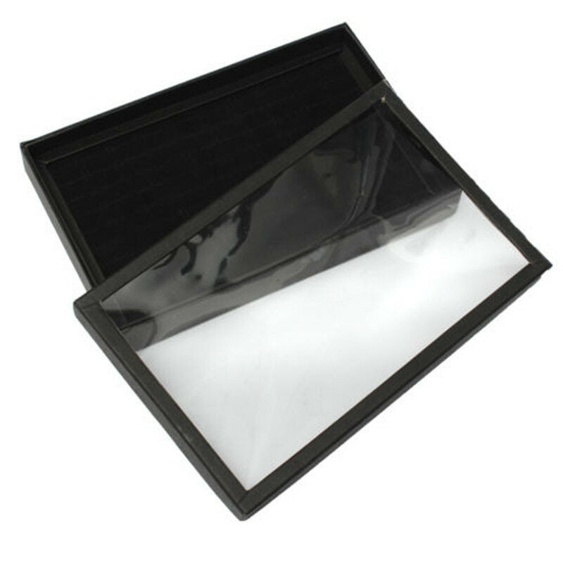 100 Ring Women Lady Jewelry Display Storage Box Case Tray Show Organiser Holder~