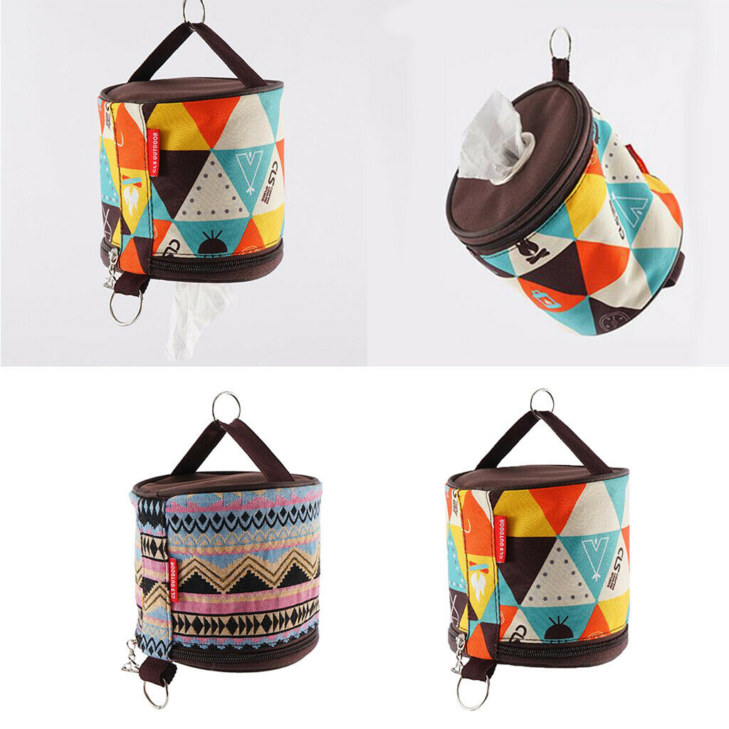 2Pcs Camping Toilet Paper Tissue Hanging Holder Box Case for Outdoor Car