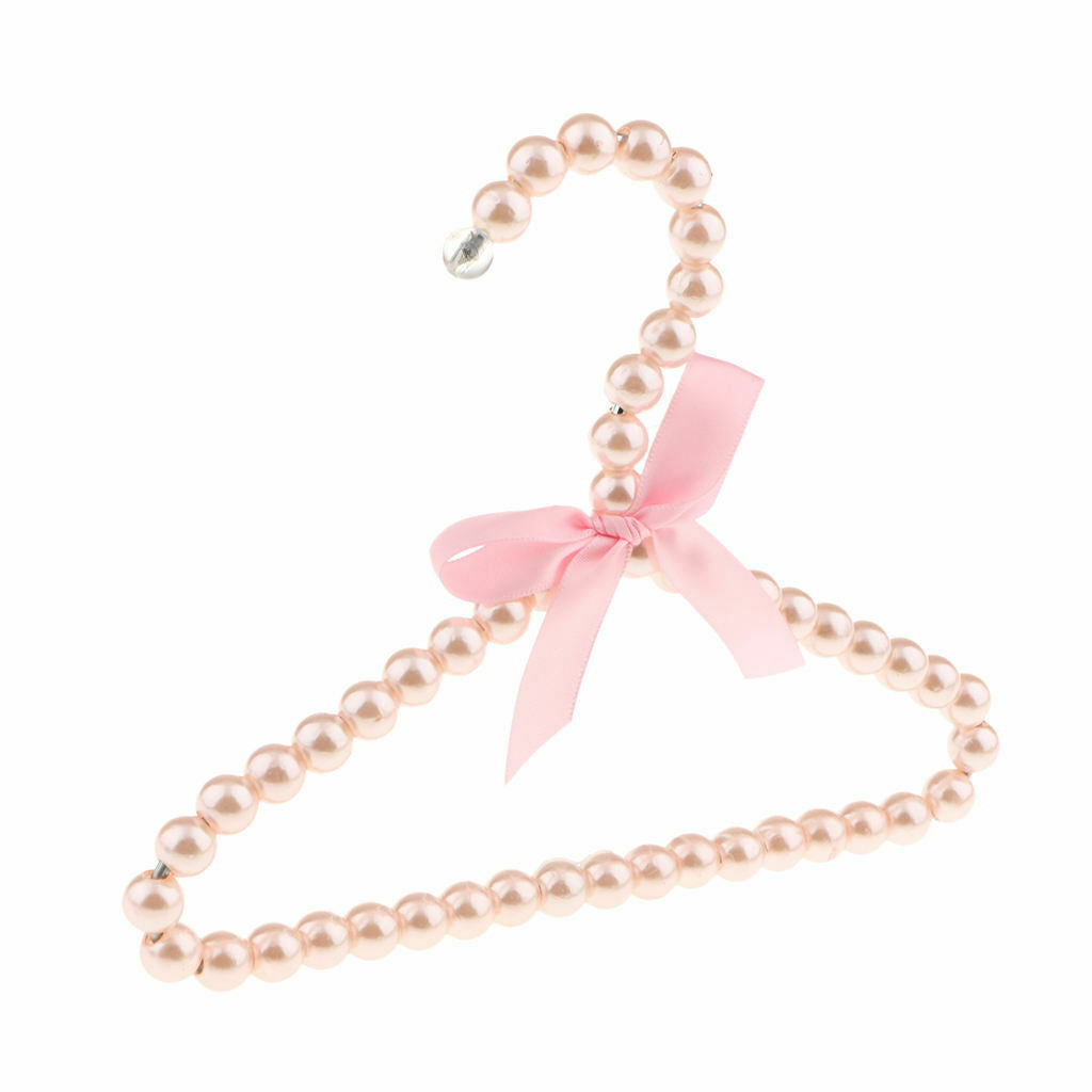 Pink hanger hanging for kid clothes children save plastic