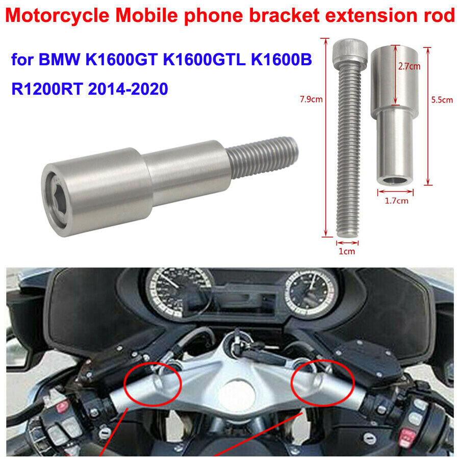 Motorcycle Mobile Phone Bracket Extension Rod For BMW K1600GT GTL K1600B/R1200RT