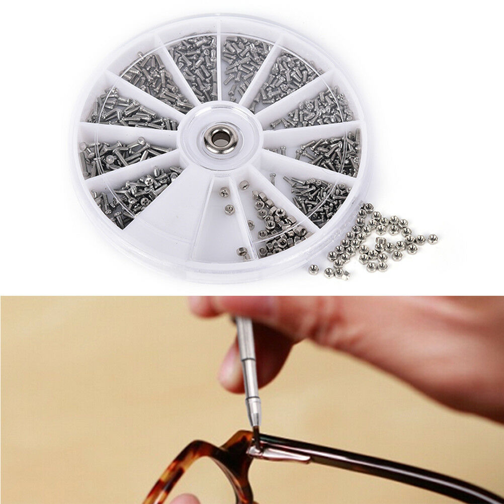 600pcs Assorted Fasteners Screws For Watch Eyeglasses Watchmaker Repair Tool DD