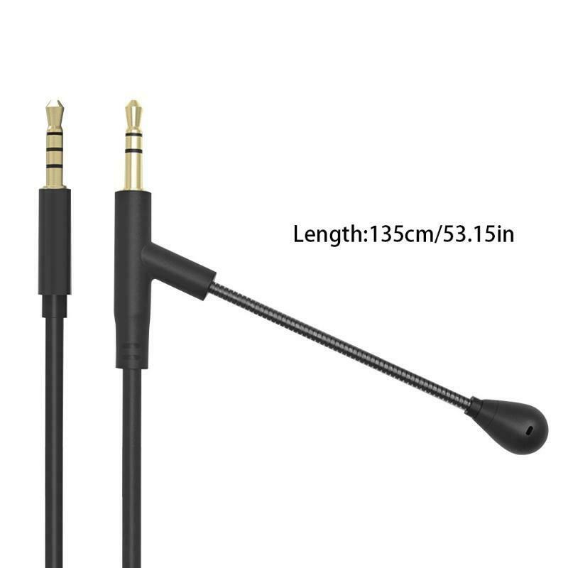 1.35M Boom Microphone Cable Mic For 3.5mm Headphone With Condenser Mic