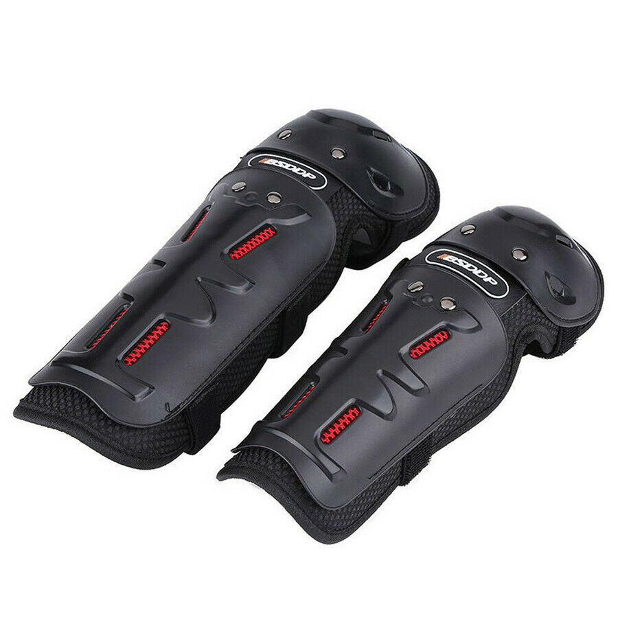 Non-slip 2PCS Knee Pad+2PCS Elbow Pad For Motocycle Bike W/Quick-release Straps