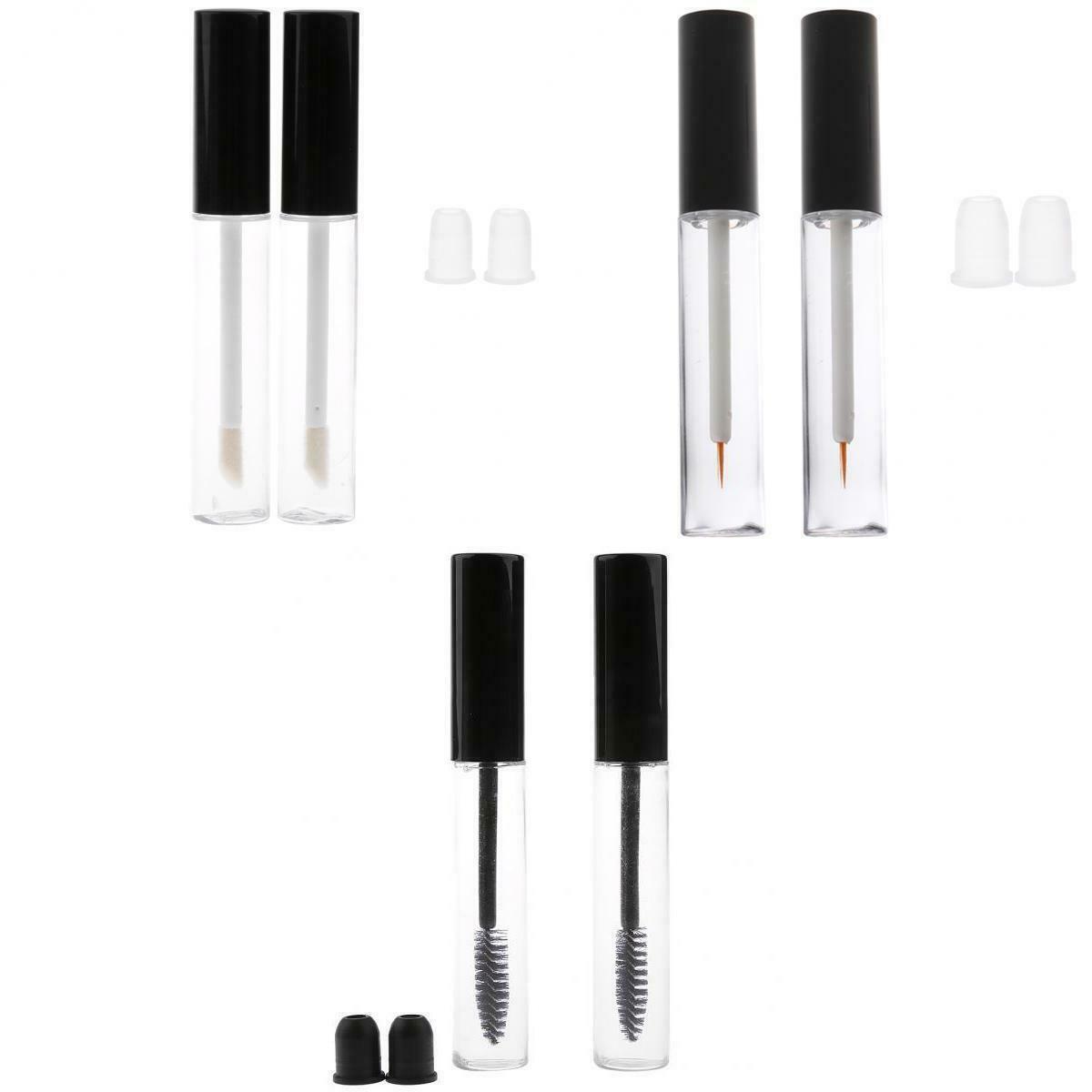 6 Pieces Empty Mascara Eyelash Growth Oil Lip Gloss Eyeliner Tube Bottles
