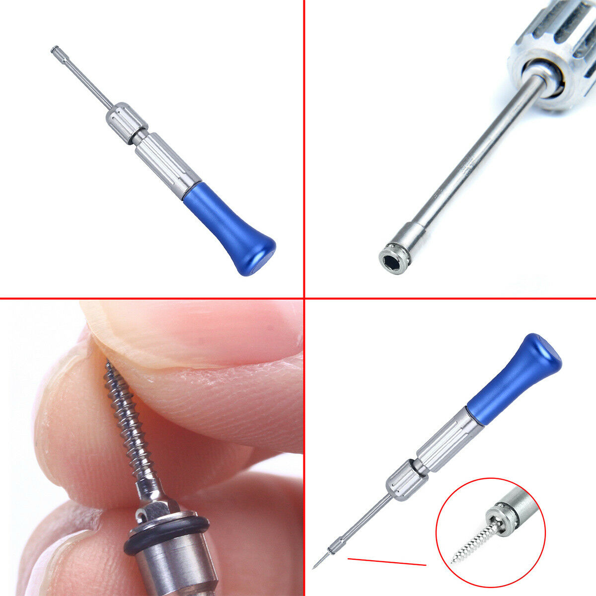 Orthodontic Dental Φ1.4 + Φ1.6 + Φ2.0mm Micro Implants Mini Screw + Screwdriver