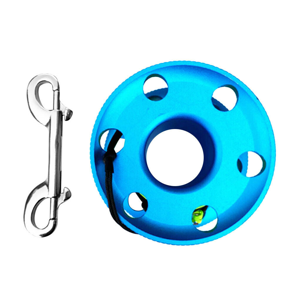 Portable Scuba Dive Finger Spool Reel with 50m Line Bolt Snap for Underwater