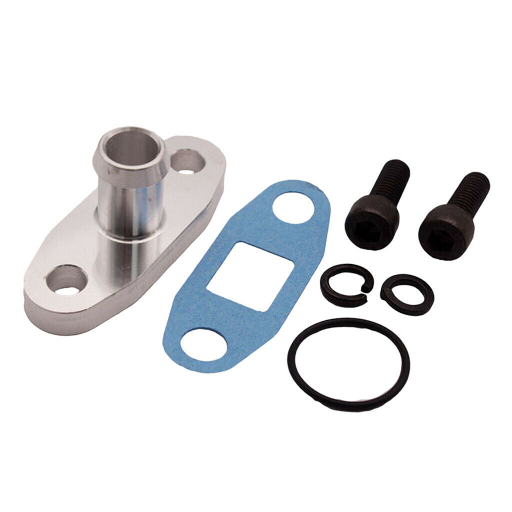 Oil Drain Return Flange Kit 18mm 3/4 "Barb For T3 T4 T04B T04E