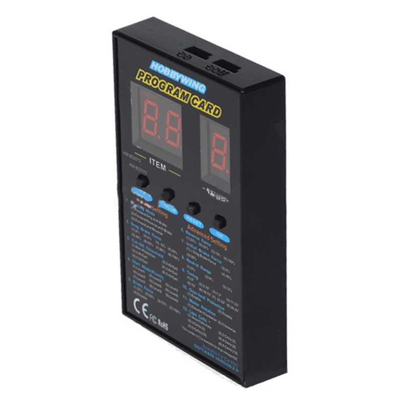 120A Brushless ESC Program Card Box For QuicRun XeRUN EzRUN Platinum Series
