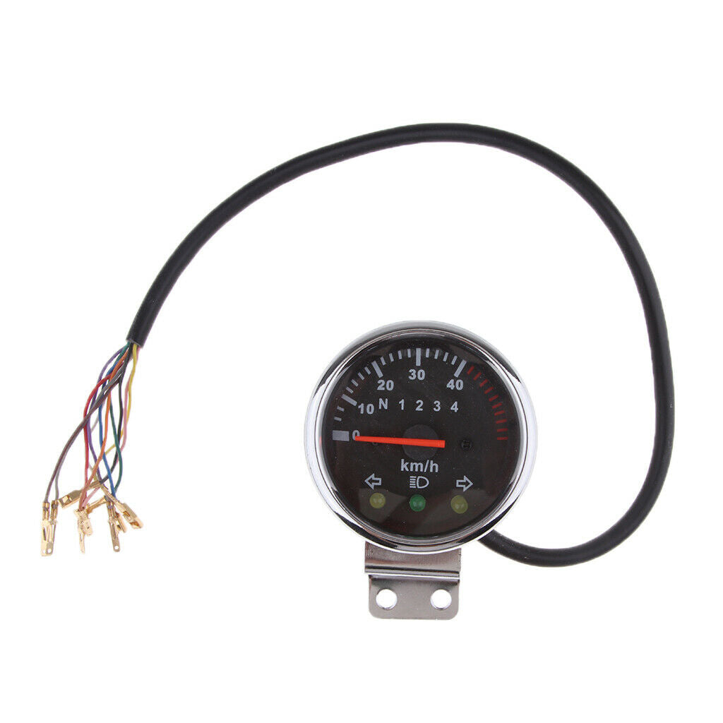 12V Motorcycle Gauges Odometer KMH Speedometer Gauge for Motorcycle ATV Quad