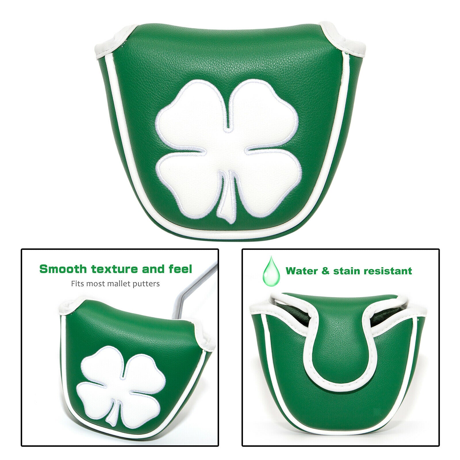 Durable Golf Mallet Putter Cover Club Head Cover Sleeve Non-Slip Protection