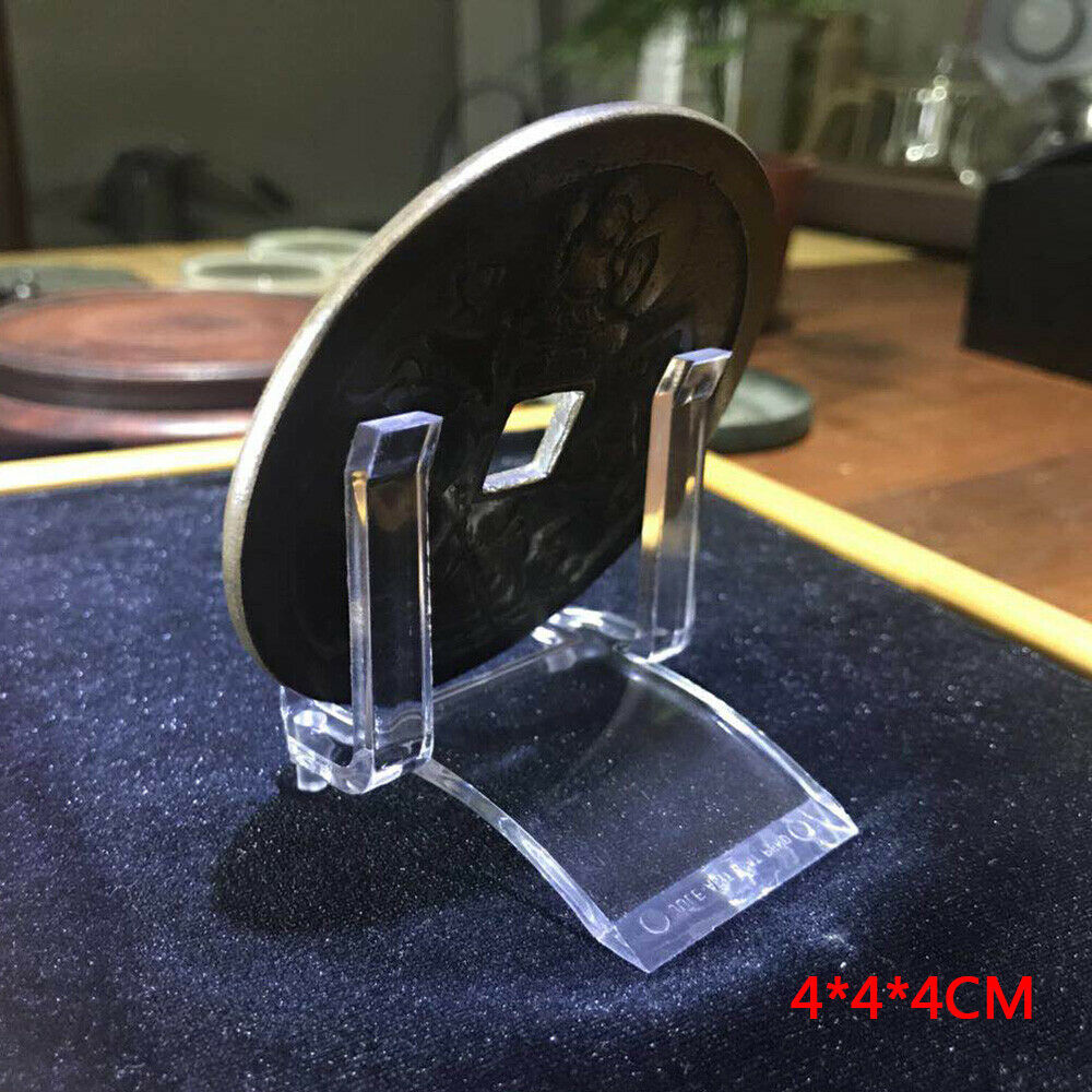 5Pcs Acrylic Coin Stand Display Holder Storage Bracket Tool Desktop Decoration