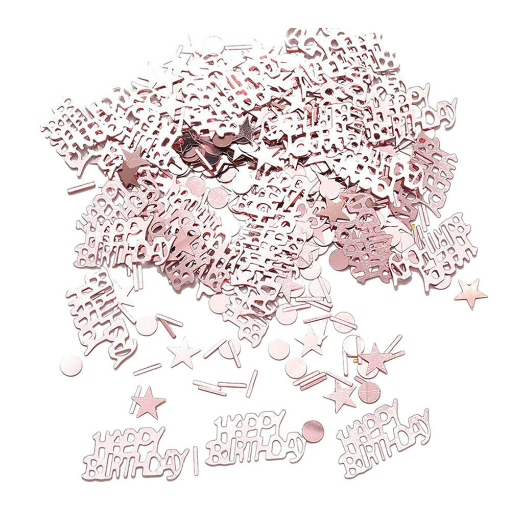 Shiny Metallic 30g Assorted Happy Birthday Confetti Sprinkle Party Decor