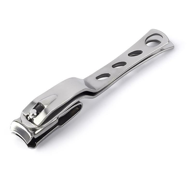 Stainless Steel 360 Degree Rotary Cuticle Nail Clipper Fingernail Toenail Cutter