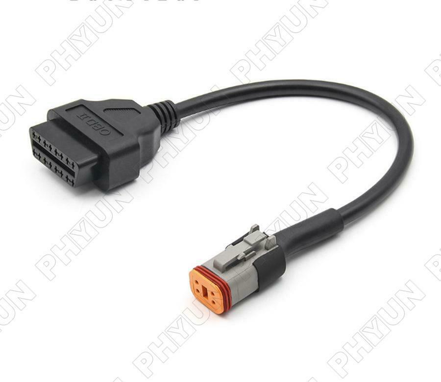 4 Pin to 16 Pin Adapter Cable For Motorcycle ELM327 OBD Scanner OBDII Scanner
