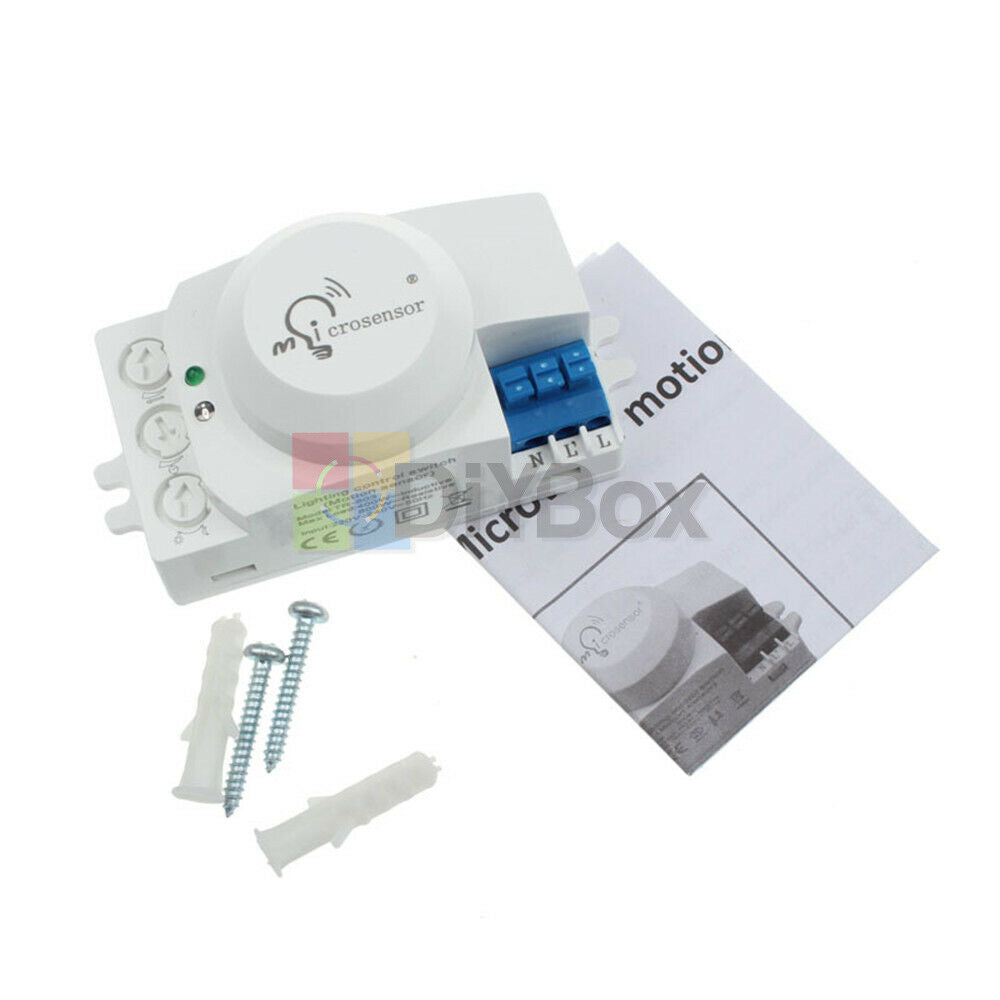 5.8GHz AC220V Microwave Movement Motion Detector Sensor Switch For Light Hottest