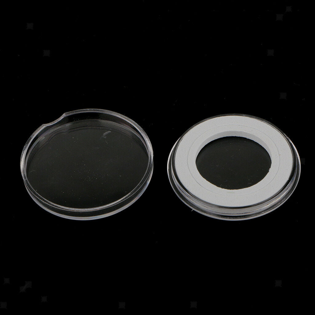 2pcs Coin Case for 40MM Coin Display Box w/ Double Clear Capsule -11.4x8.4cm