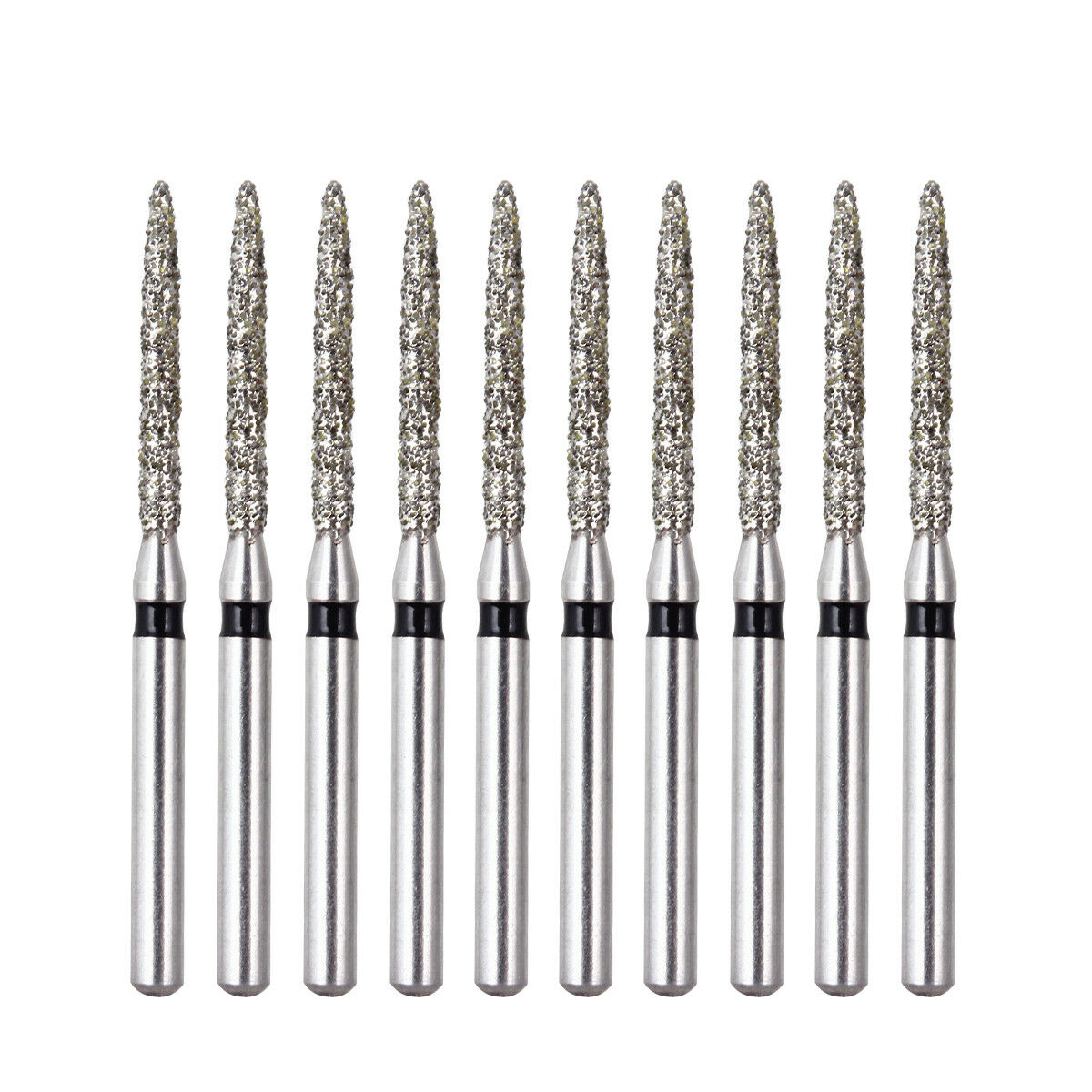 100X AZDENT Dental High Speed Super Coarse Diamond Burs Drills FO-11S 10pcs/Kit