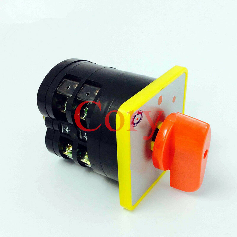 1PCS Universal Changeover Switch ON/OFF 2 Positions 8 Screw Terminals 500V 16A