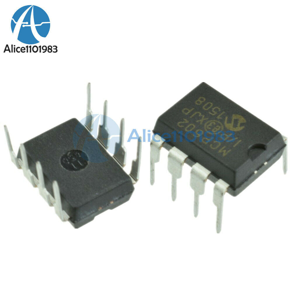 2PCS MCP602-I/P IC OPAMP DUAL SNGL 8-DIP MCP602