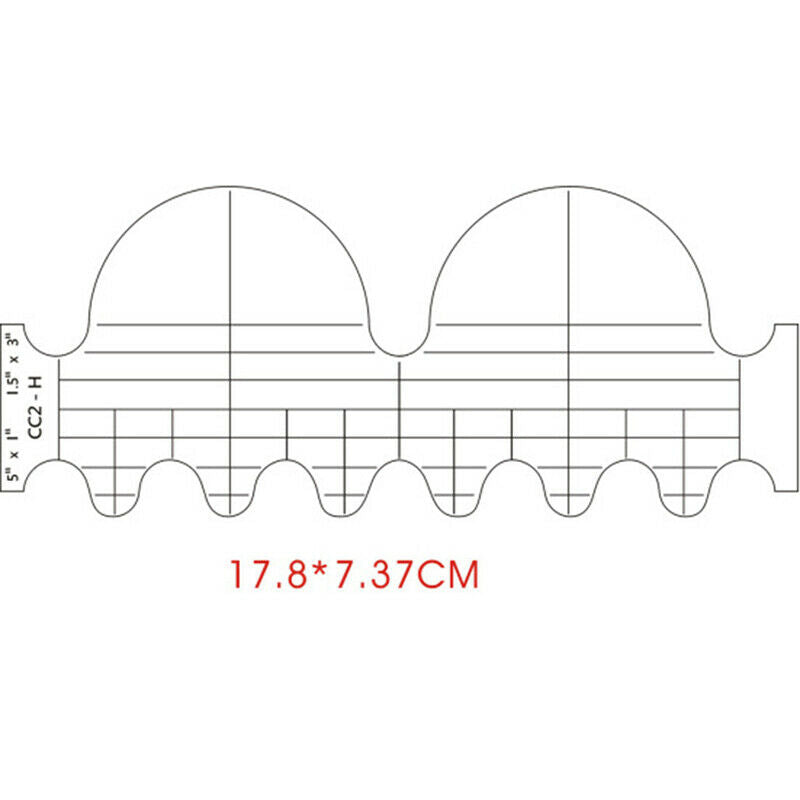 6Pcs  T Shirt Ruler Guide Tshirt Alignment Tool for Making Center DesignSJCA