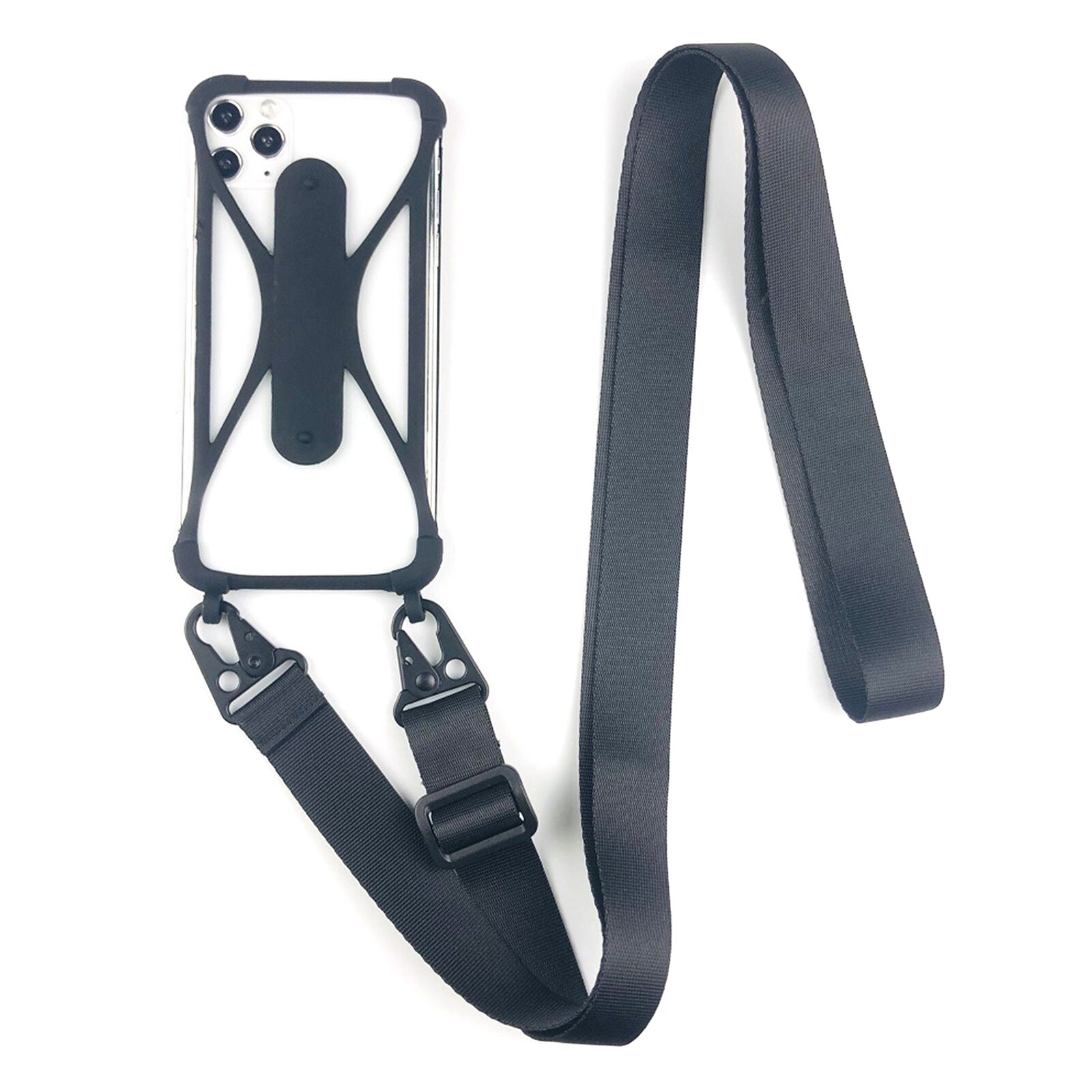 Silicone Lanyard Case Cover Mobile Phone Holder Sling Neck Strap Belt Bands