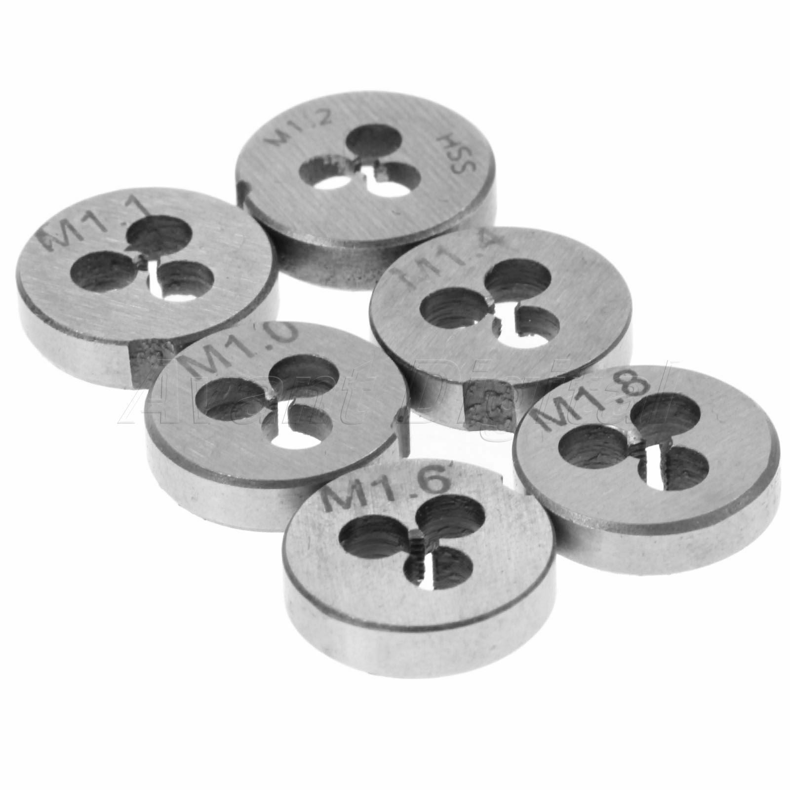 M1-M2.5 Metric Thread Screw Tap Threading Die & Wrench Metalworking Tool 1 set