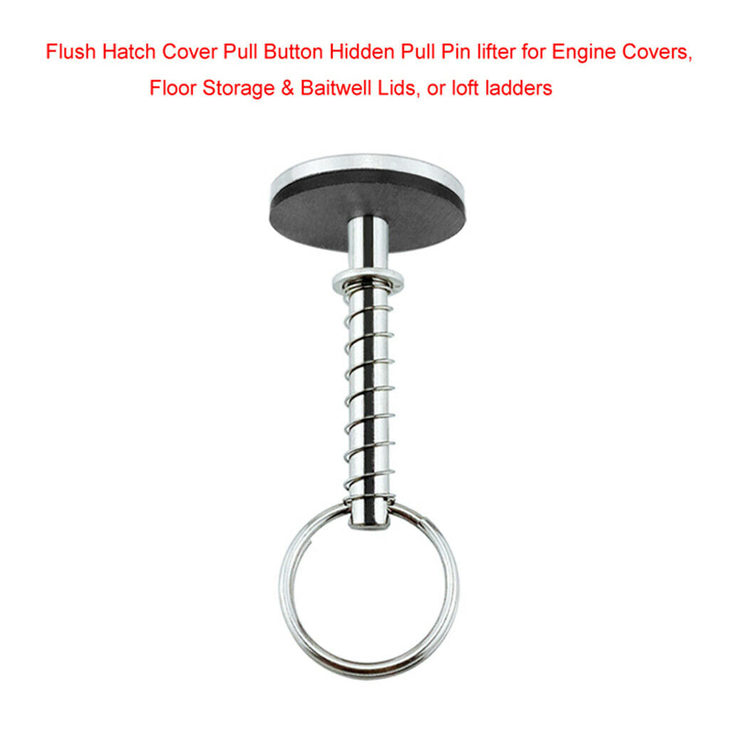 Stainless Steel Hatch Cover Pull Pin Lifter Dia 1-1/4" Marine Hardware Durable