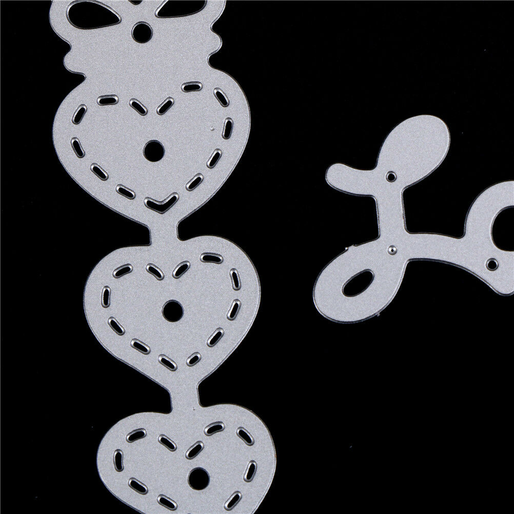 3pcs/set Love Heart Metal Cutting Dies Stencils For Scrapbooking DIY Card.l8